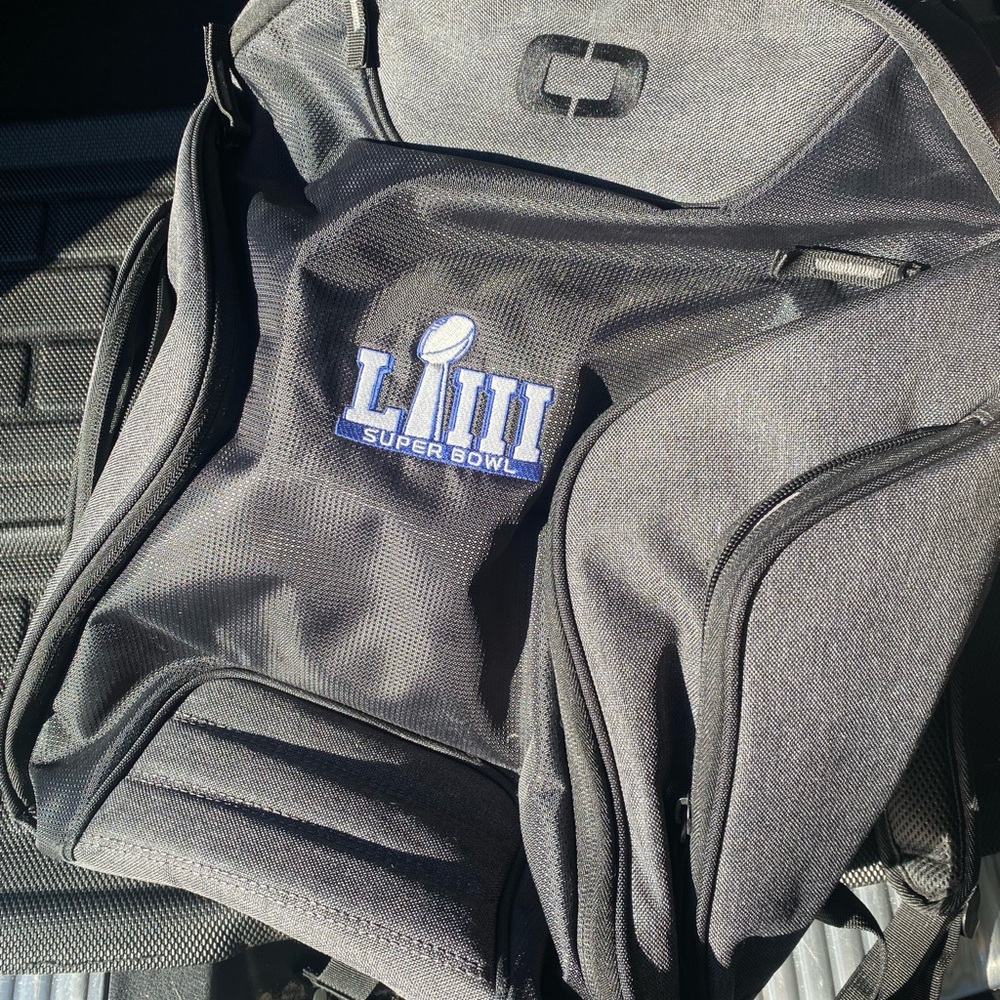 Super Bowl Black Backpack